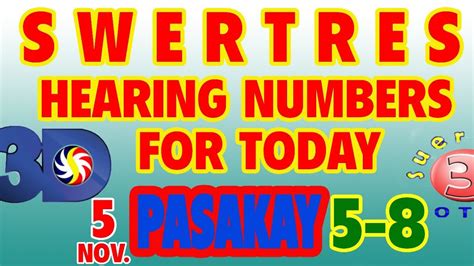 swertres hearing winning numbers today mindanao